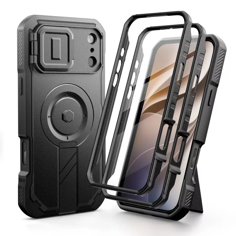 TECH-PROTECT Kevlar MagSafe 2 kpl:n sarja kotelo iPhone 17 Pro Max / 18 Pro Max - musta