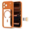 Tech-Protect MagPeak MagSafe CC kotelo iPhone 17 Pro Max / 18 Pro Max - Cosmic Orange/kirkas