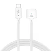 TECH-PROTECT MMC01 Ultraboost magneettinen MacBook-kaapeli USB-C - MagSafe 3 140W 300cm valkoinen