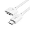TECH-PROTECT MMC01 Ultraboost magneettinen MacBook-kaapeli USB-C - MagSafe 3 140W 300cm valkoinen
