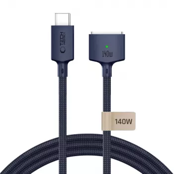 TECH-PROTECT MMC01 Ultraboost magneettinen MacBook-kaapeli USB-C - MagSafe 3 140W 300cm keskiyönsininen