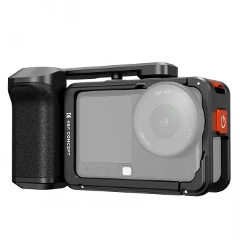 KF kamerakehys-kahva DJI Osmo Action 6 / Action 5 / Action 4 / Action 3, alumiiniseos, musta, KF12.0036