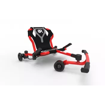 EzyRoller Drifter X jaloilla toimiva drift-kart lapsille 4-12+, punainen