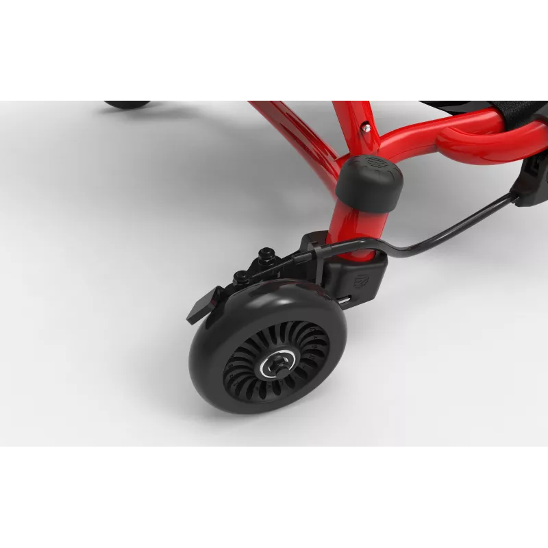 EzyRoller Drifter X jaloilla toimiva drift-kart lapsille 4-12+, punainen