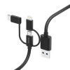 Hama 00201536, 1,5 m, USB A, USB C, USB 2.0, 480 Mbit/s, musta
