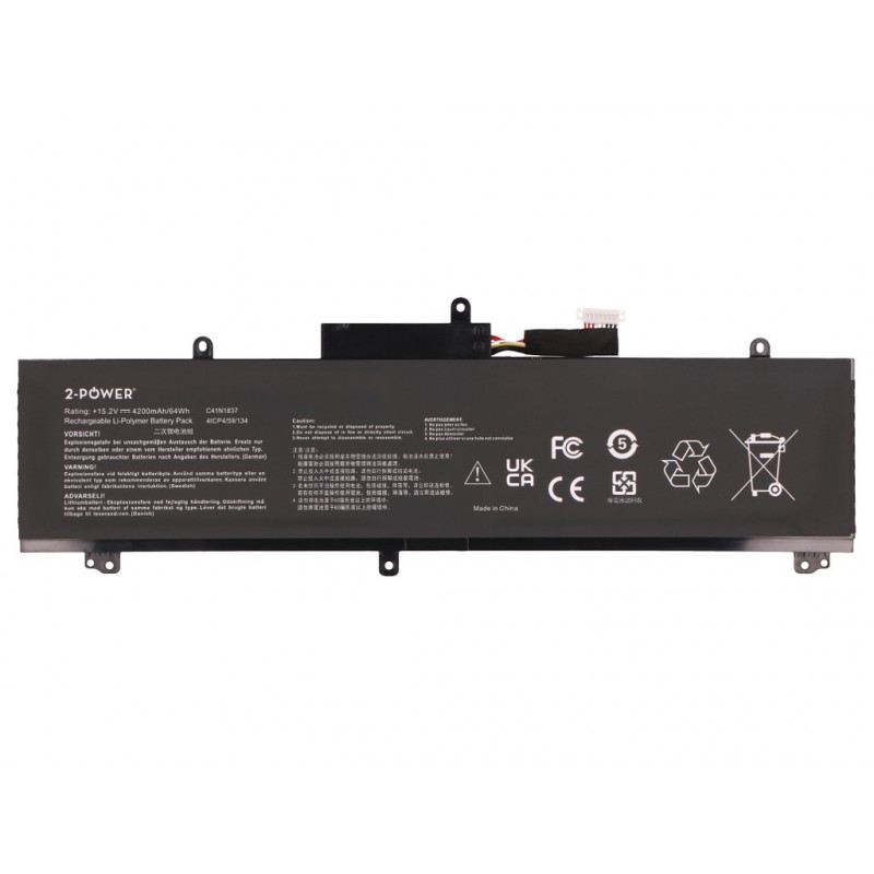 2-power pääakkupaketti Asus GA502DU - akku - 64 mAh (2P-0B200-03380100)