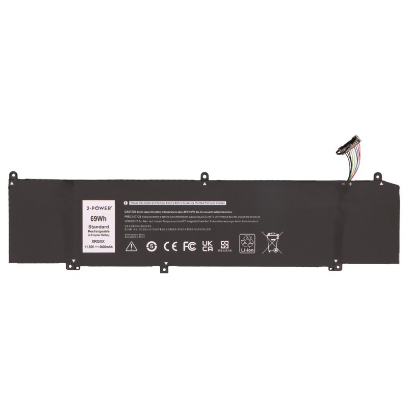 2-power Dell Alienware M15 pääakku - akku - 69 mAh (2P-0JJPFK)