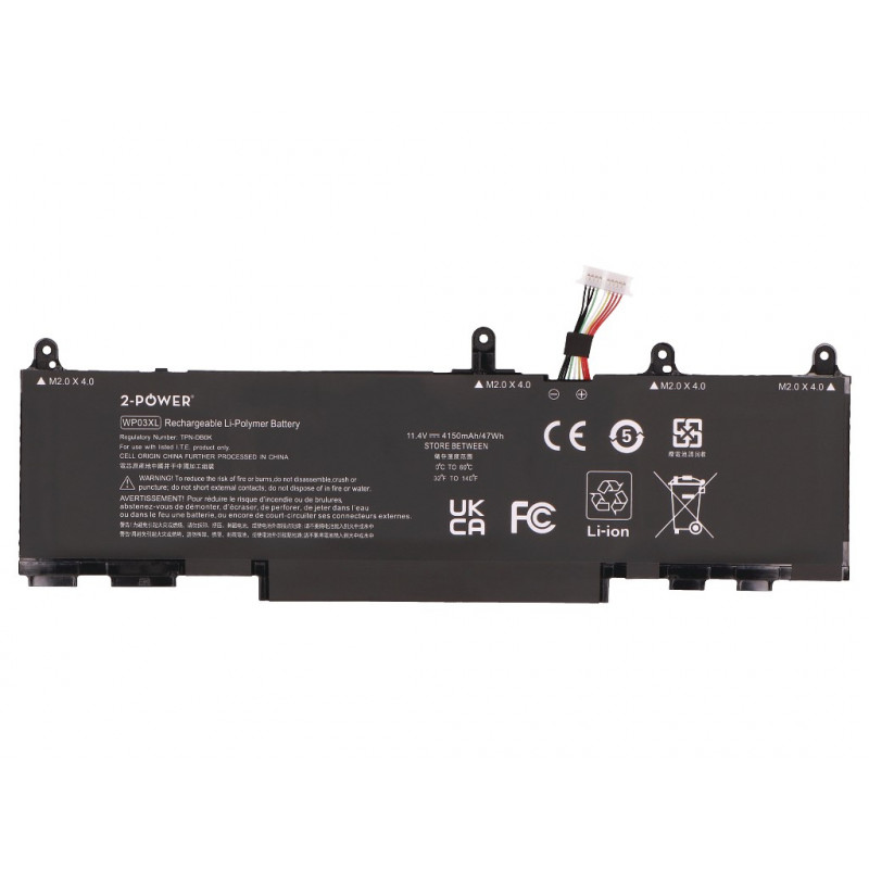 2-Power pääakku HP Elitebook 830 G9 - akku - 47 mAh