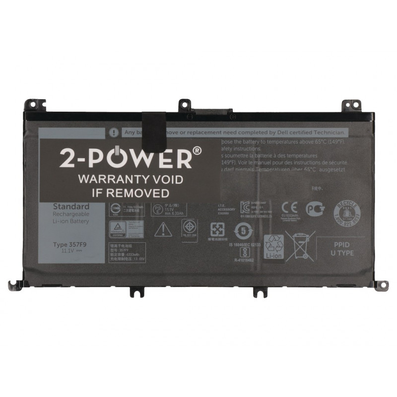 2-power 2P-357F9 - akku - akku 7 200 mAh 11,4 V