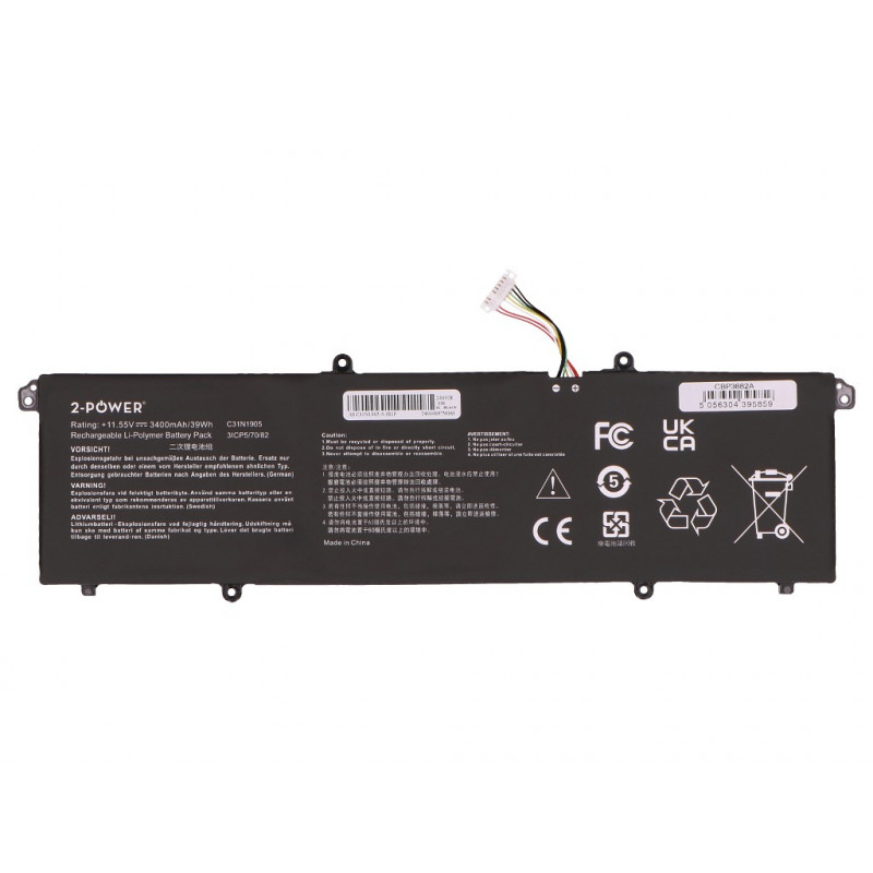 2-Power pääakku Asus M1603QA - akku - 3 400 mAh (2P-C31N1905)