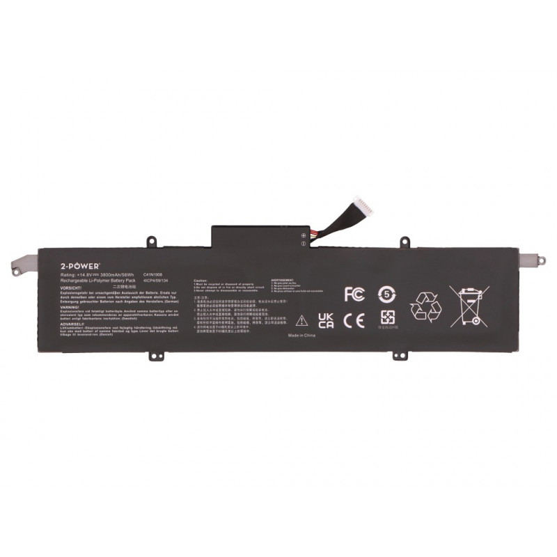 2-Power pääakku Asus ROG G14 GA401QEC - akku - 56 mAh (2P-C41N1908)