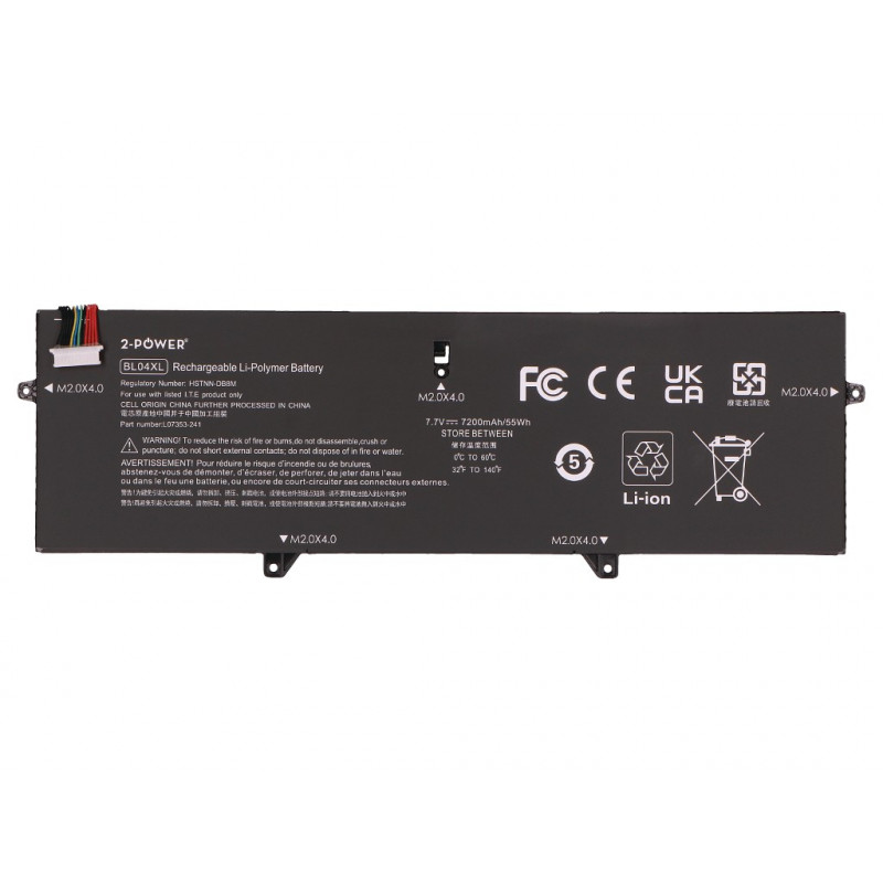 2-Power pääakku HP EliteBook X360 1040 G5 - akku - 52 mAh
