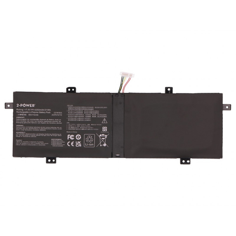 2-Power pääakku - akku - 4 250 mAh (2P-C21N1833)