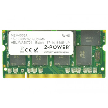 2-power 1GB PC2700 333MHz SODIMM - 1 GB - DDR (2P-KTT3311A/1G)