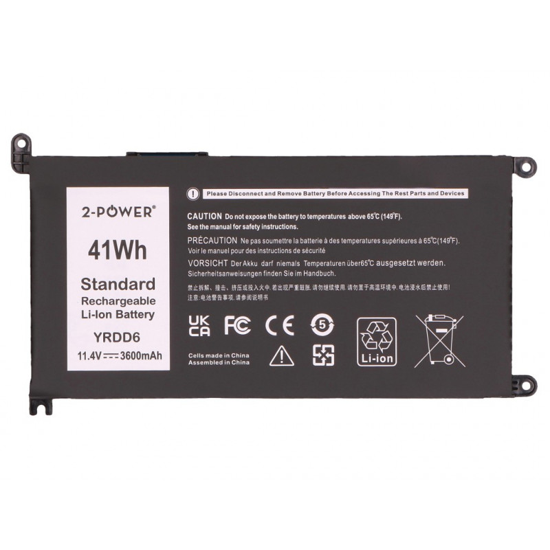 2-Power pääakku Dell Inspiron 3579 - akku - 41 mAh (2P-PT3W4)
