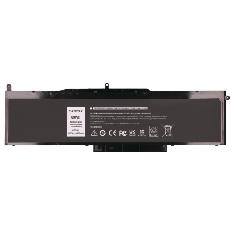 2-Power pääakku Dell Precision 3520 - akku - 69 mAh (2P-NY5PG)