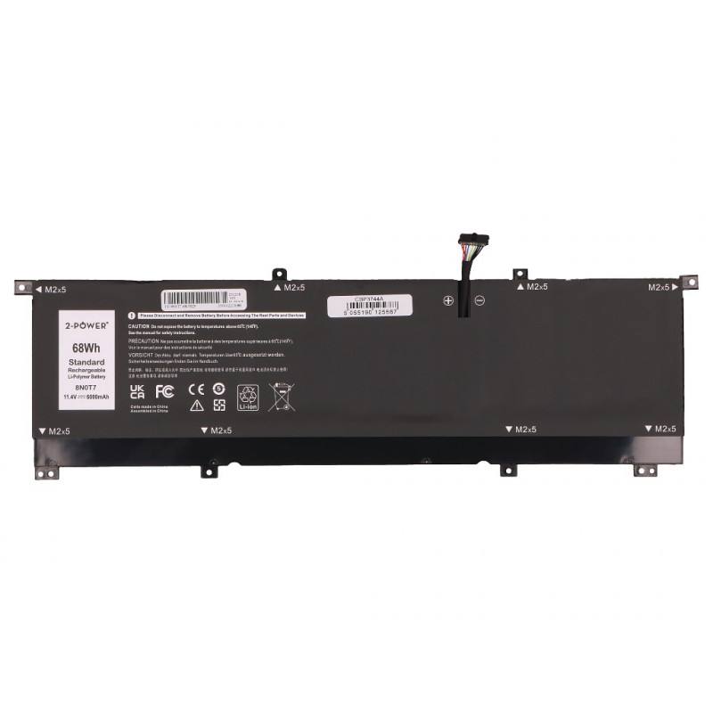 2-Power pääakku Dell XPS 15 9575 2-in-1 - akku - 68 Wh (2P-TMFYT)