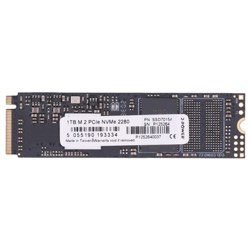 2-power 1TB M.2 PCIe NVMe 2280 uusi - ohjain - M.2 NVMe (2P-WDS100T3B0C)