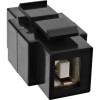 InLine USB 2.0 Snap-In -moduuli - USB A -liitin/ B -liitin - musta kotelo