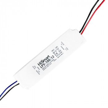 Virtalähde 12V, 8.5A, 100W, IP67