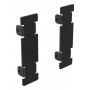 Ergonomic Solutions Hook & Rail päätypalkkisarja - musta