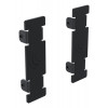 Ergonomic Solutions Hook & Rail päätypalkkisarja - musta