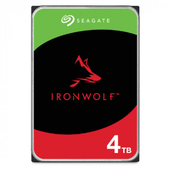Bundle SEAGATE NAS HDD 4x4TB IronWolf 5400rpm 6Gb/s SATA 256MB Cache 3,5 tuuman 24x7 CMR NAS- ja RAID-räkkikiinnitysjärjestelmiin musta