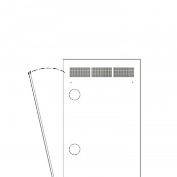 Middle Atlantic Products Middle Atlantic WR Series WR-RAP-24 - Rack-paneeli - takana - musta - 24U - 48,3 cm (19 inch)