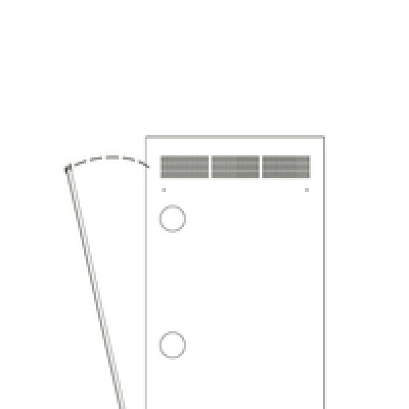 Middle Atlantic Products Middle Atlantic WR Series WR-RAP-24 - Rack-paneeli - takana - musta - 24U - 48,3 cm (19 inch)