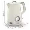 Tefal Soleil KO355AE0 sähköinen vedenkeitin 1,7 L 2400 W valkoinen