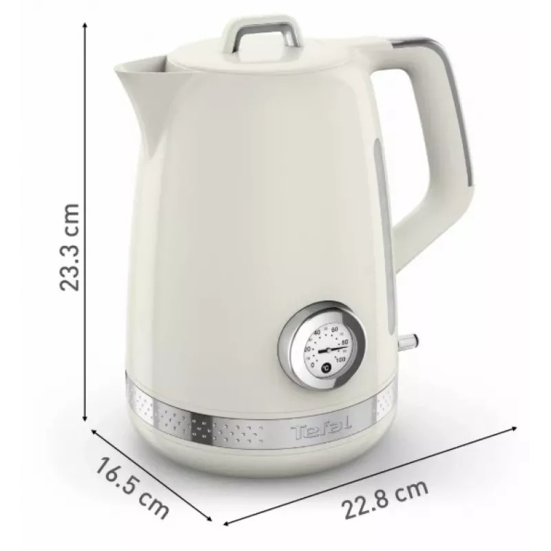 Tefal Soleil KO355AE0 sähköinen vedenkeitin 1,7 L 2400 W valkoinen