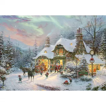 Schmidt Spiele Thomas Kinkade Studios: Santa's Night Before Christmas 1000 palan palapeli