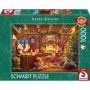 Schmidt Spiele Thomas Kinkade Studios: Santa Checks the Wishlist 1000 palan palapeli