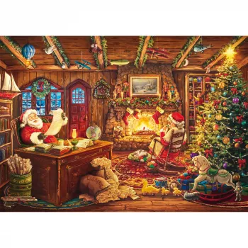Schmidt Spiele Thomas Kinkade Studios: Santa Checks the Wishlist 1000 palan palapeli