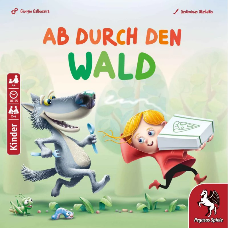 PEGASUS Ab durch den Wald - metsäseikkailu korttipeli 2-4 pelaajalle, 8-vuotiaasta