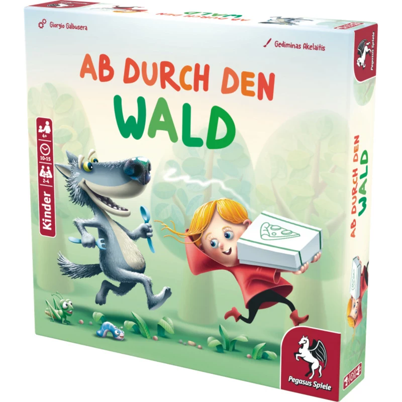 PEGASUS Ab durch den Wald - metsäseikkailu korttipeli 2-4 pelaajalle, 8-vuotiaasta