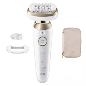Braun Silk-épil 9 Flex SES9-011 3D epilaattori, märkä ja kuiva, valkoinen/kulta