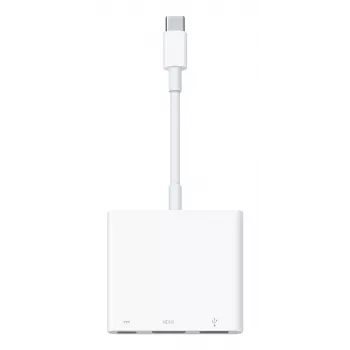 Apple MW5M3ZM/A Digital AV Multiport -sovitin - USB-C HDMI:hin, USB-A, USB-C PD - 4K 60Hz - hopea