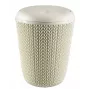 CURVER Knit 7L pyöreä kylpyhuoneen roskakori valkoinen