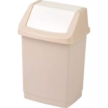 CURVER Click-It Deco 50L suorakaiteen muotoinen jäteastia painonappikannella, beige
