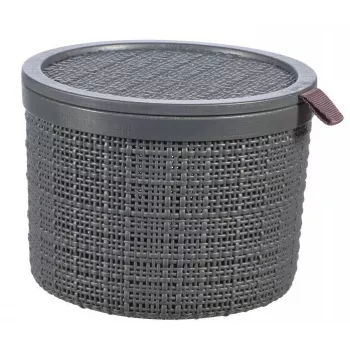 CURVER kori kannella Jute pyöreä 2L Ø17x13cm tummanharmaa