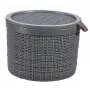 CURVER kori kannella Jute pyöreä 2L Ø17x13cm tummanharmaa