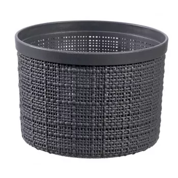 CURVER kori kannella Jute pyöreä 2L Ø17x13cm tummanharmaa