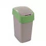 CURVER Flip Bin 9L roskis hopea/vihreä