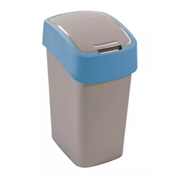 CURVER Flip Bin 9L hopea/sininen roskis