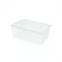 CURVER kansiollinen tekstiililaatikko 45L 59,6x39,4x23cm läpinäkyvä