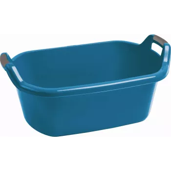 CURVER Infinity soikea pyykkikori 55L sininen kahvoilla