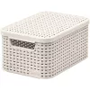 CURVER Style S kansiollinen säilytyslaatikko 29,1x19,8x14,2 cm creme