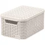CURVER Style S kansiollinen säilytyslaatikko 29,1x19,8x14,2 cm creme