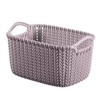 CURVER Knit XS suorakaiteen muotoinen säilytyskori 3L 25x18x14 cm vaaleanlila